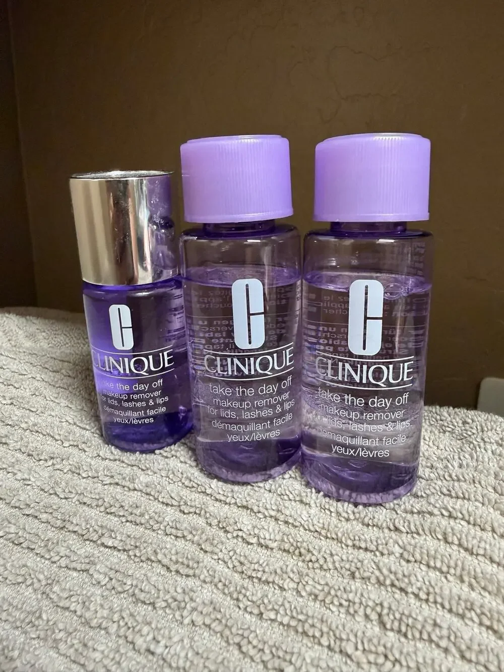 Clinique Take the day off Makeup Remover 3 pack Travel  1.7 oz each